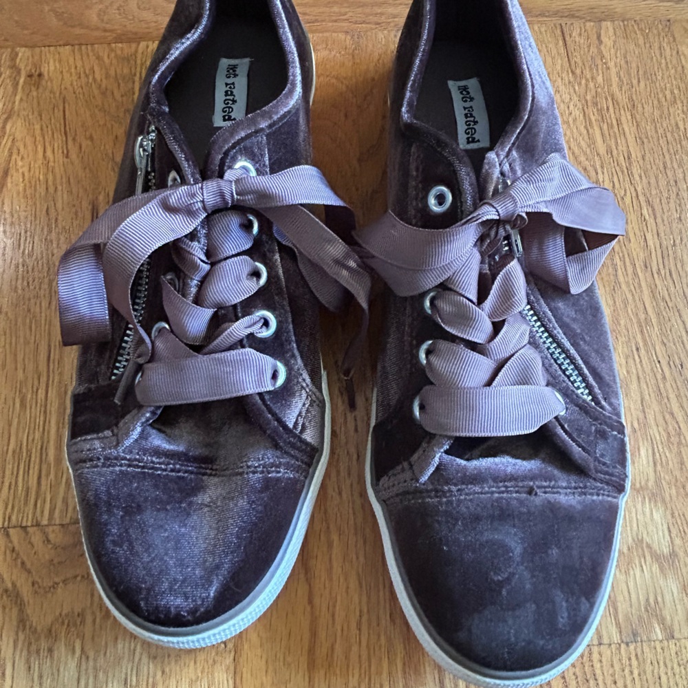 Not Rated Women's Velvet Sneakers - Rich Purple